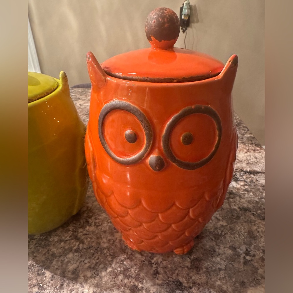 Colorful Owl Ceramic Jars Set - Picture 9 of 11